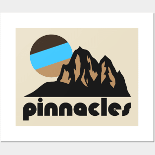 Retro Pinnacles ))(( Tourist Souvenir National Park Design Posters and Art